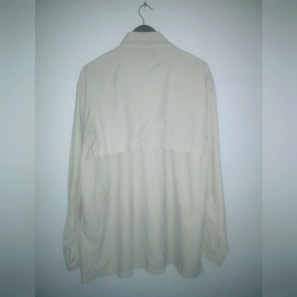 Natural Gear XL Mens Light Beige Khaki Hunting Fishing Long Sleeved Vented Shirt